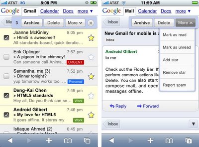 Google Announces Improvements to Gmail for Mobile - Cell Phone Digest